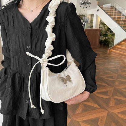 Buycenter Casual Crossbody Bag - Bow Design, Soft PU Material - Buy Center
