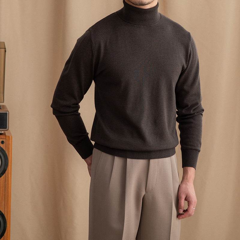 Buycenter British Wool Turtleneck Sweater - Slim Fit, Warm & Trendy - Buy Center