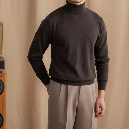 Buycenter British Wool Turtleneck Sweater - Slim Fit, Warm & Trendy - Buy Center