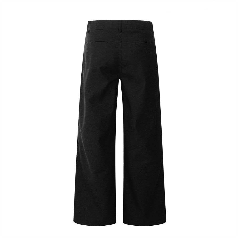 Loose Pure Color Pleated Suit Pants - Stylish & Versatile Casual Wear - Buy Center