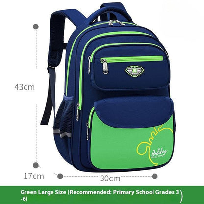 Large Capacity Lightweight Schoolbag - Cute Animal Print for Boys 2025 - Buy Center