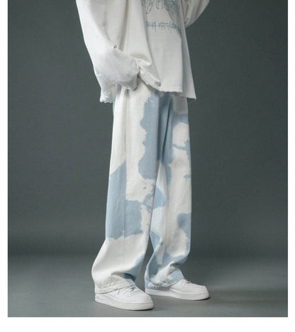 Trendy Tie-Dyed Denim Pants for Boys - Stylish Comfort & Modern Fit - Buy Center