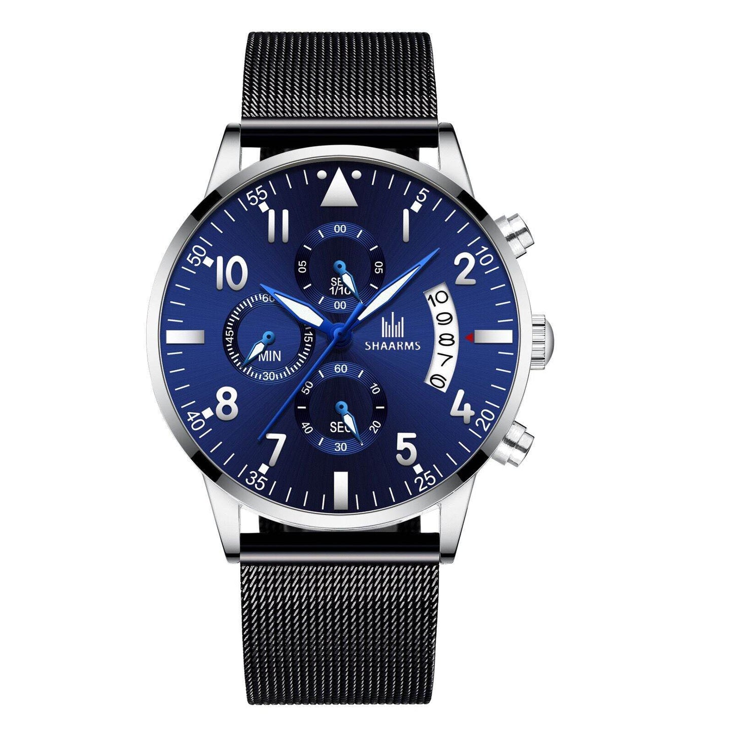 Concept Men's Mesh Strap Quartz Watch - Stylish Calendar Design 2025 - Buy Center