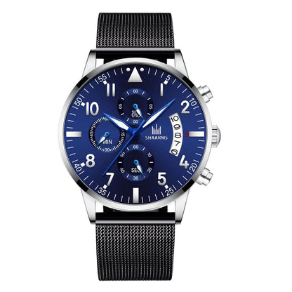 Concept Men's Mesh Strap Quartz Watch - Stylish Calendar Design 2025 - Buy Center
