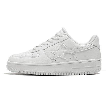Thick Soled White Casual Sneakers for Men - Breathable Vulcanized Style - Buy Center