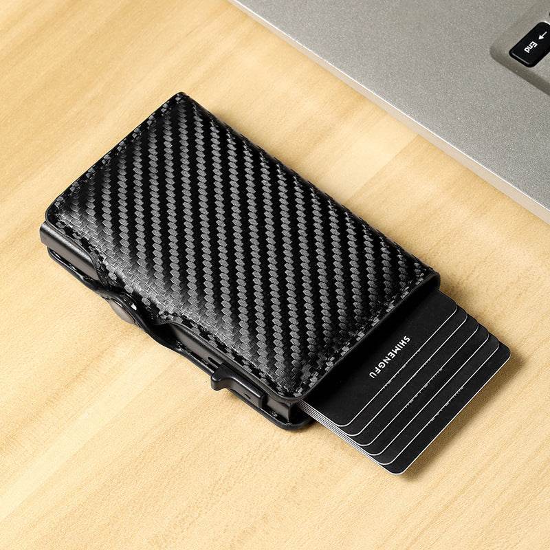 Men's Retro Aluminum Alloy Card Wallet - Stylish & Durable Accessory - Buy Center