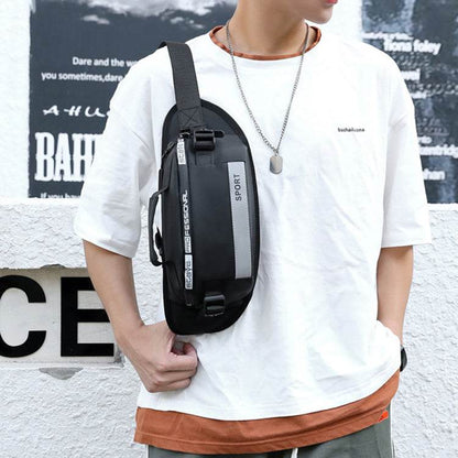 Reflective Waterproof Waist Bag for Men - Stylish Travel & Hiking Pack - Buy Center