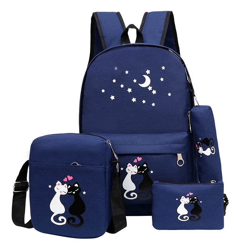 Stylish Children's Cartoon Canvas Bag - Durable & Waterproof for Girls - Buy Center