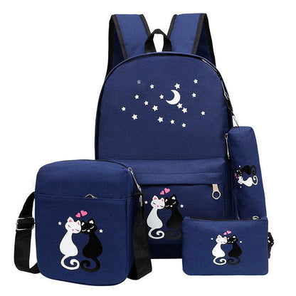 Stylish Children's Cartoon Canvas Bag - Durable & Waterproof for Girls - Buy Center