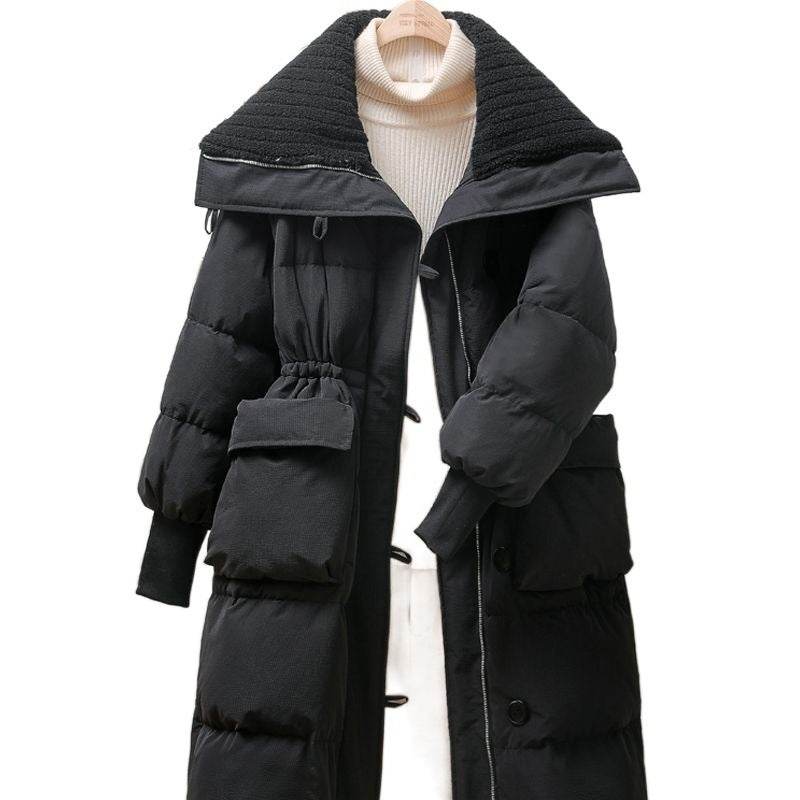 Trendy Women's Large Lapel Padded Jacket - Stylish Cotton Outerwear 2025 - Buy Center