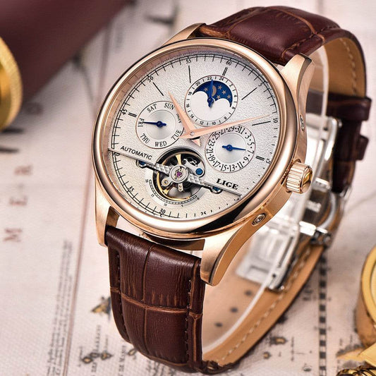 Buycenter Men's Waterproof Mechanical Watch - Stylish 42mm Dial & Month Display - Buy Center