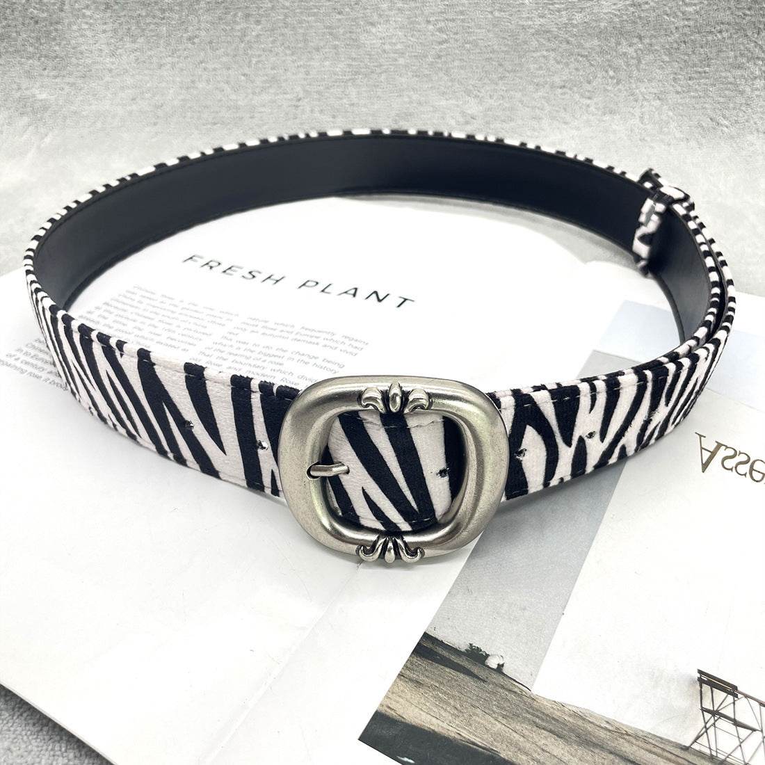 Stylish Leopard & Snake Print Belt - Trendy PU Leather Accessory 2025 - Buy Center