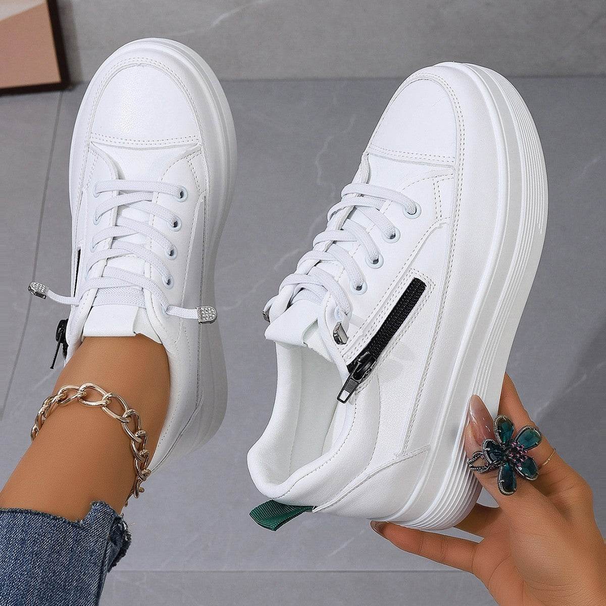 Buycenter Casual Low-Top Sports Shoes - Color Matching, Lightweight Platform - Buy Center