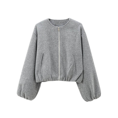 Buycenter European & American Fashion Bomber Jacket - Soft Polyester Coat - Buy Center