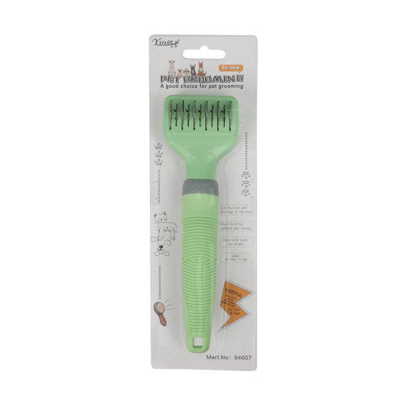 Eco-Friendly Green Pet Comb - Easy Cat Hair Removal & Grooming Tool - Buy Center