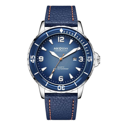 Buycenter Waterproof Men's Watch - Large Dial Quartz with Calendar - Buy Center