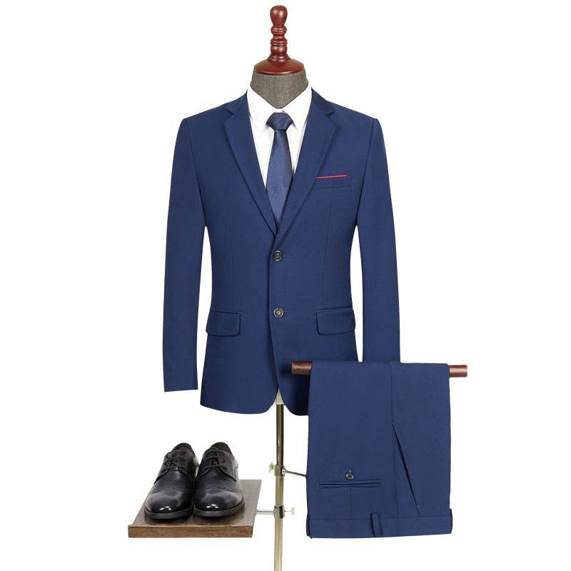 Buycenter Men's Business Suit - Slim Fit Two-Piece Plus Size - Buy Center