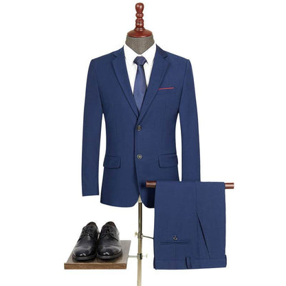 Buycenter Men's Business Suit - Slim Fit Two-Piece Plus Size - Buy Center