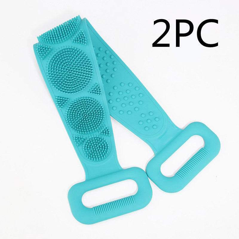 Premium Bath Towel Silicone Rubbing Back Towel - Double-Sided Comfort - Buy Center