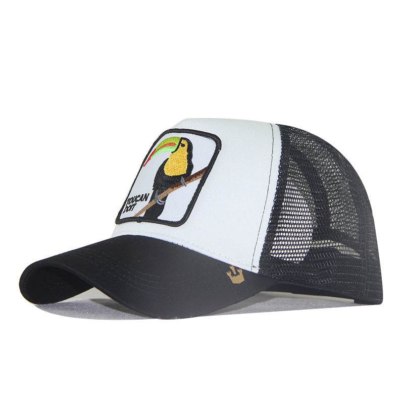 Buycenter Retro Cartoon Men's Cotton Mesh Hat - Animal Pattern Style - Buy Center