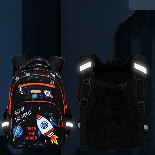 Large Capacity Children's Backpack for Boys - Fun Space Designs 2025 - Buy Center