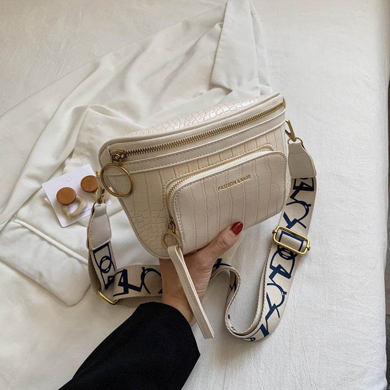 Trendy Chest Bag for Students - Stylish PU Crossbody Shoulder Bag - Buy Center