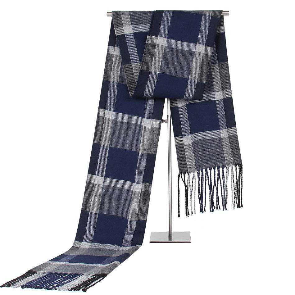 Men's Casual Plaid Scarf - Stylish Artificial Cashmere for Winter Warmth - Buy Center