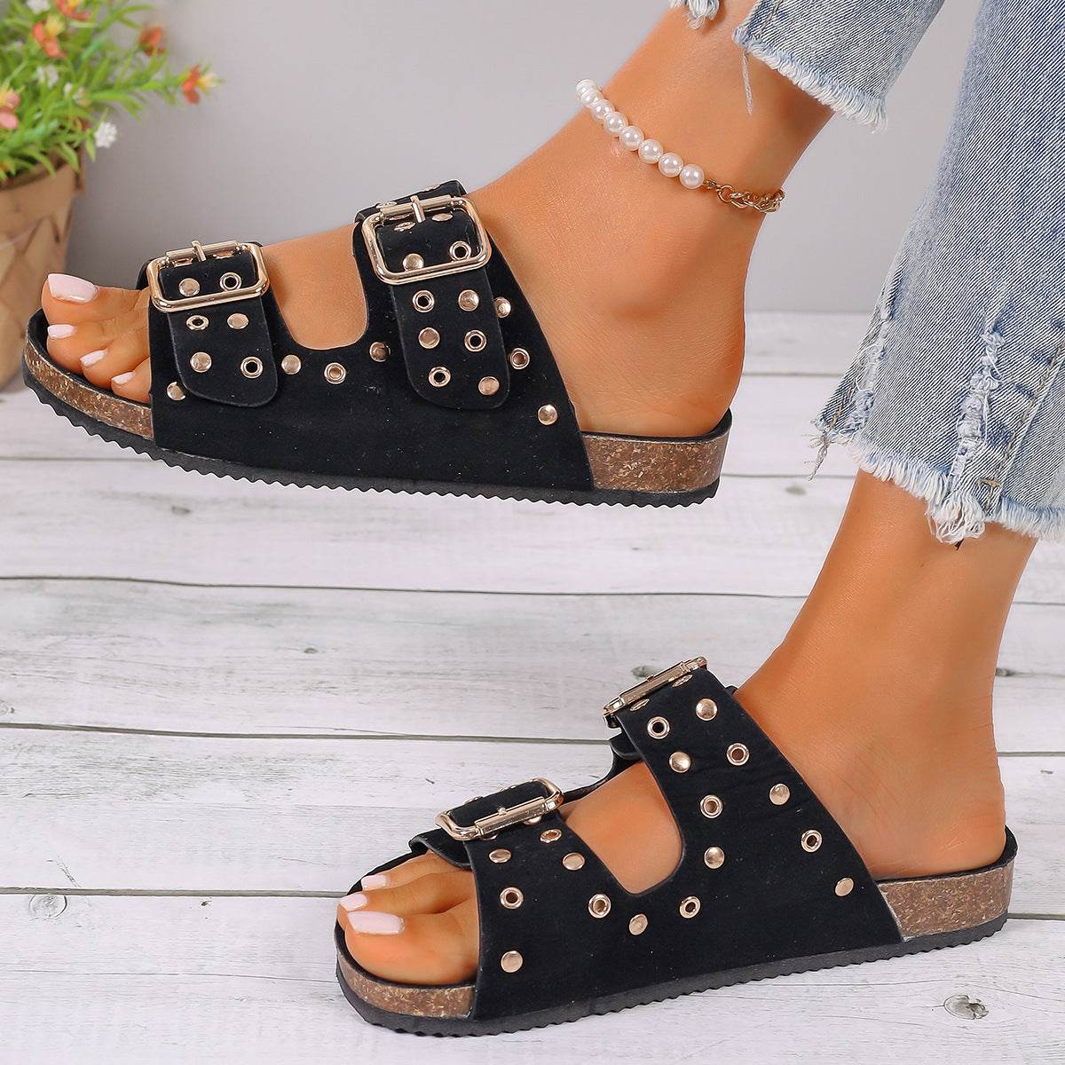 Buycenter Women's Thick-Soled Slippers - Casual Beach Shoes for Plus Size - Buy Center