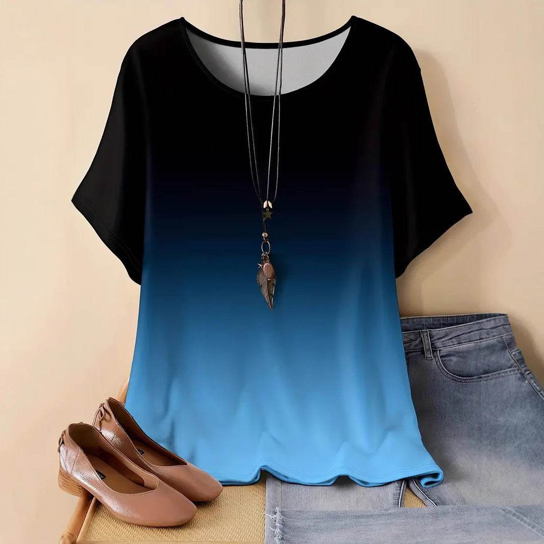 Ladies Casual Sports Loose Short Sleeve Top - Sizes XL to 6XL - Buy Center