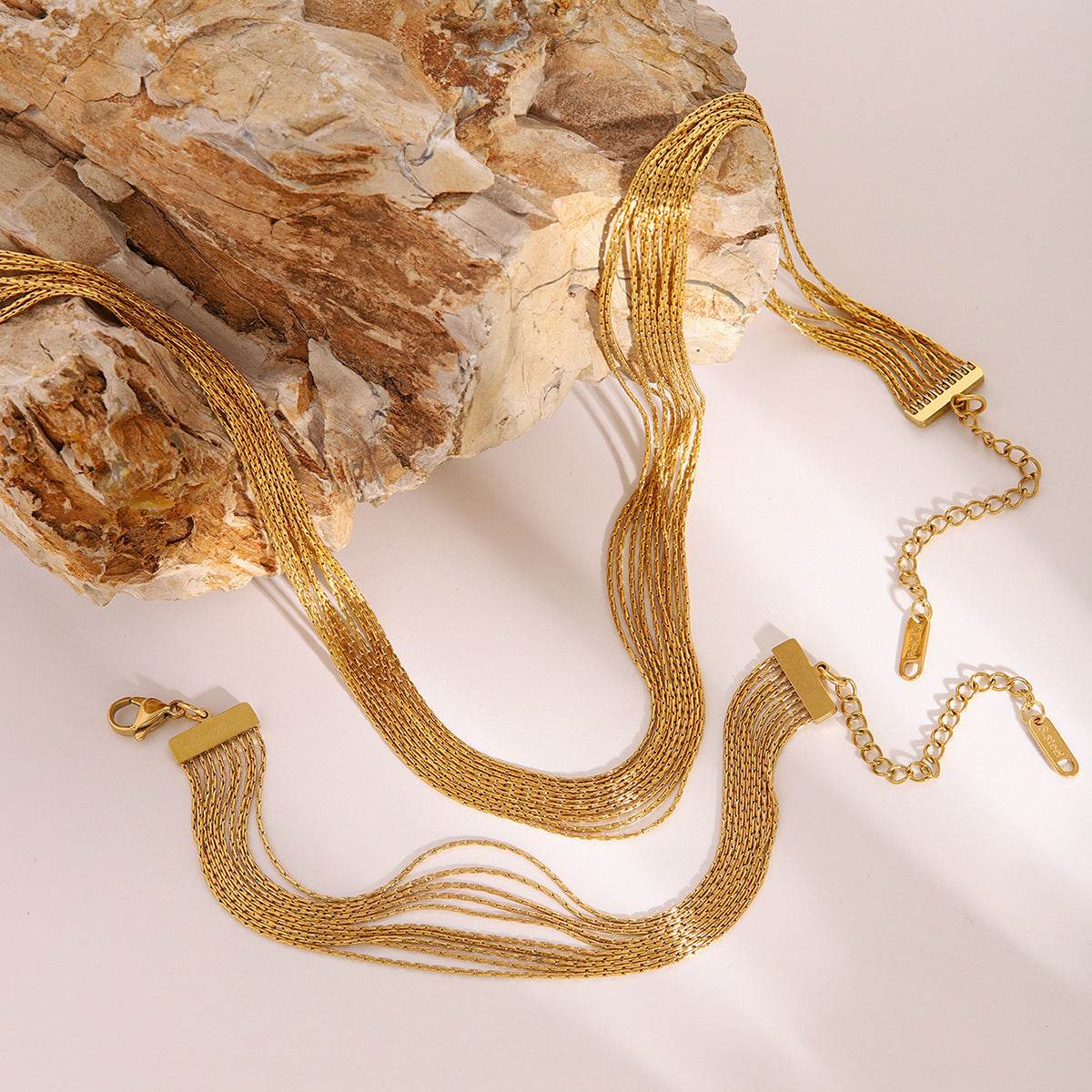 Buycenter Stainless Steel Multi-Layer Twin Bracelet - Stylish European Design - Buy Center