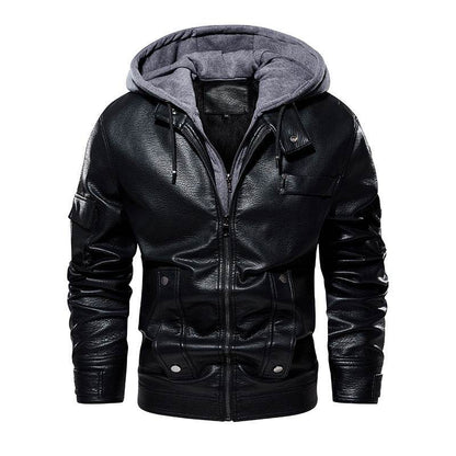 Men's Leather Coat - Fashionable & Warm for Winter 2025 Styles - Buy Center