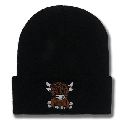 Cartoon Long Hair Yak Knitted Hat - Stylish and Warm Winter Fashion - Buy Center