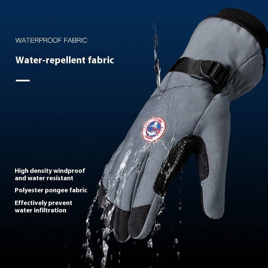 Men's Waterproof Skiing Gloves - Touch Screen & Windproof Design - Buy Center