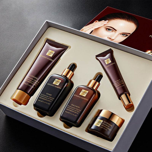 Senana Marina Fullerene Nicotinamide Facial Kit - 5-Piece Moisturizing Set - Buy Center