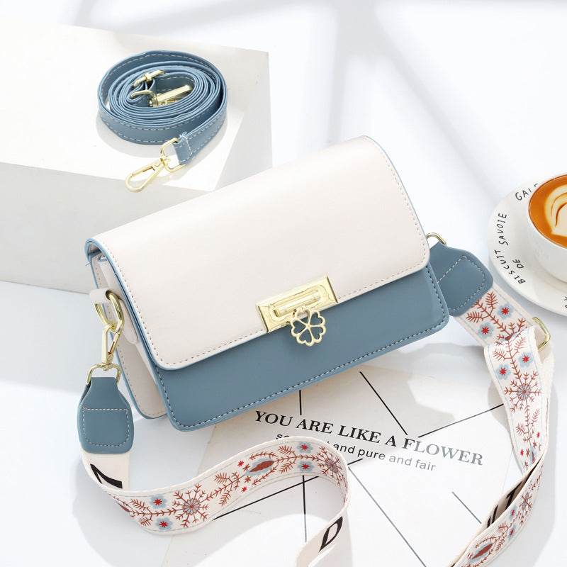 Buycenter Crossbody Square Shoulder Bag - Soft Genuine Leather in 7 Colors - Buy Center