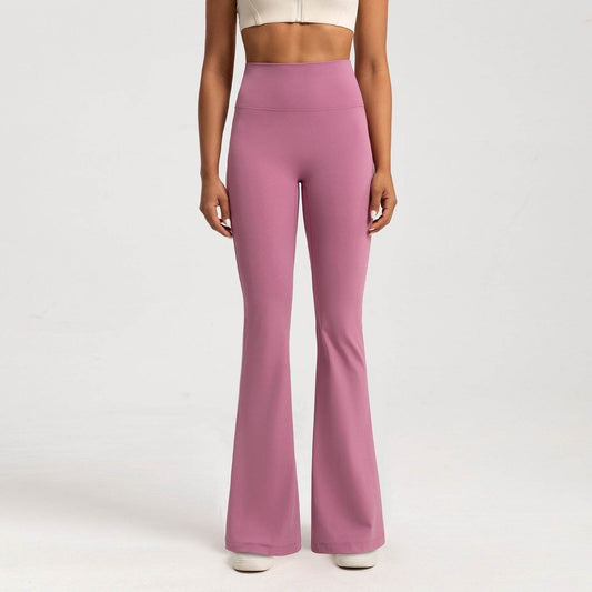 Fleece-Lined High Waist Bell-Bottom Pants - Stylish Wide Leg Design - Buy Center
