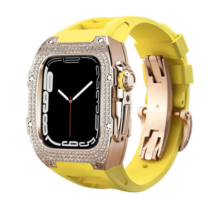 Buy Center Diamond-Studded Watch Strap - Men's Sports Watch Accessory - Buy Center