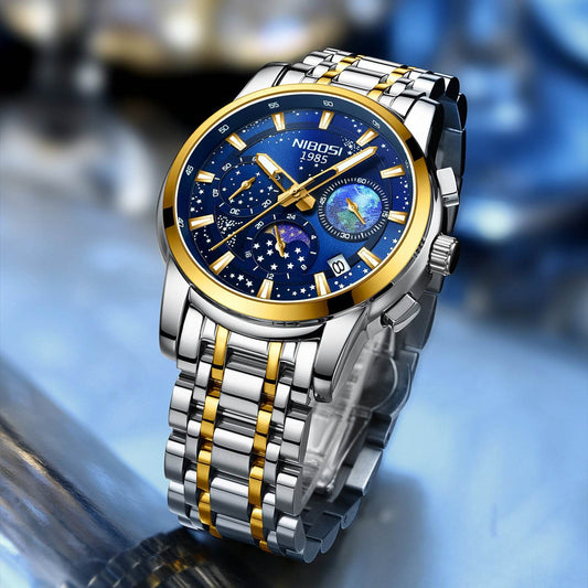 Buycenter Men's Steel Quartz Watch - Casual & Business Style, Multiple Colors - Buy Center