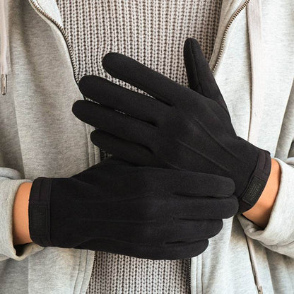 Men's Winter Gloves - Fleece-Lined, Touch Screen, Windproof Dralon Style - Buy Center