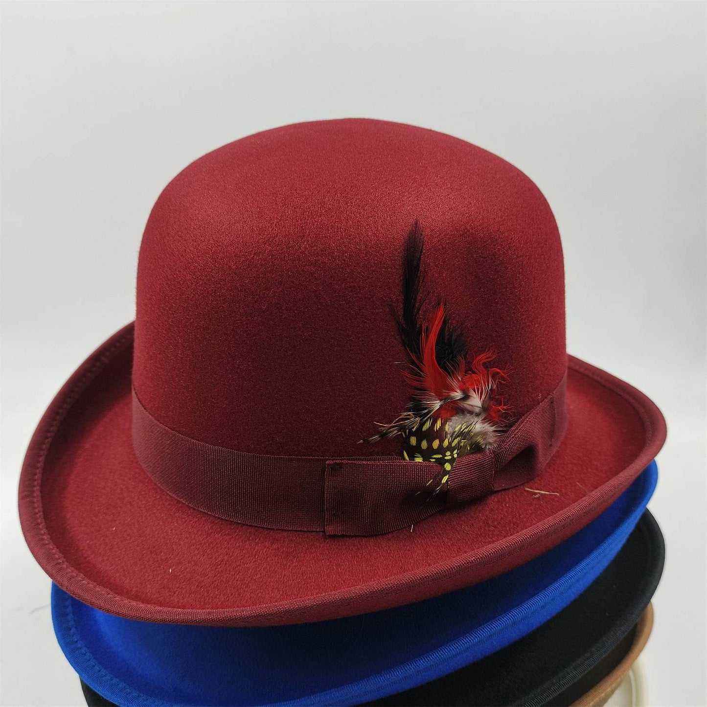 Men's Billycock Felt Hat - Stylish, Breathable, Sun Protection Fedora - Buy Center