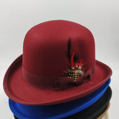 Men's Billycock Felt Hat - Stylish, Breathable, Sun Protection Fedora - Buy Center