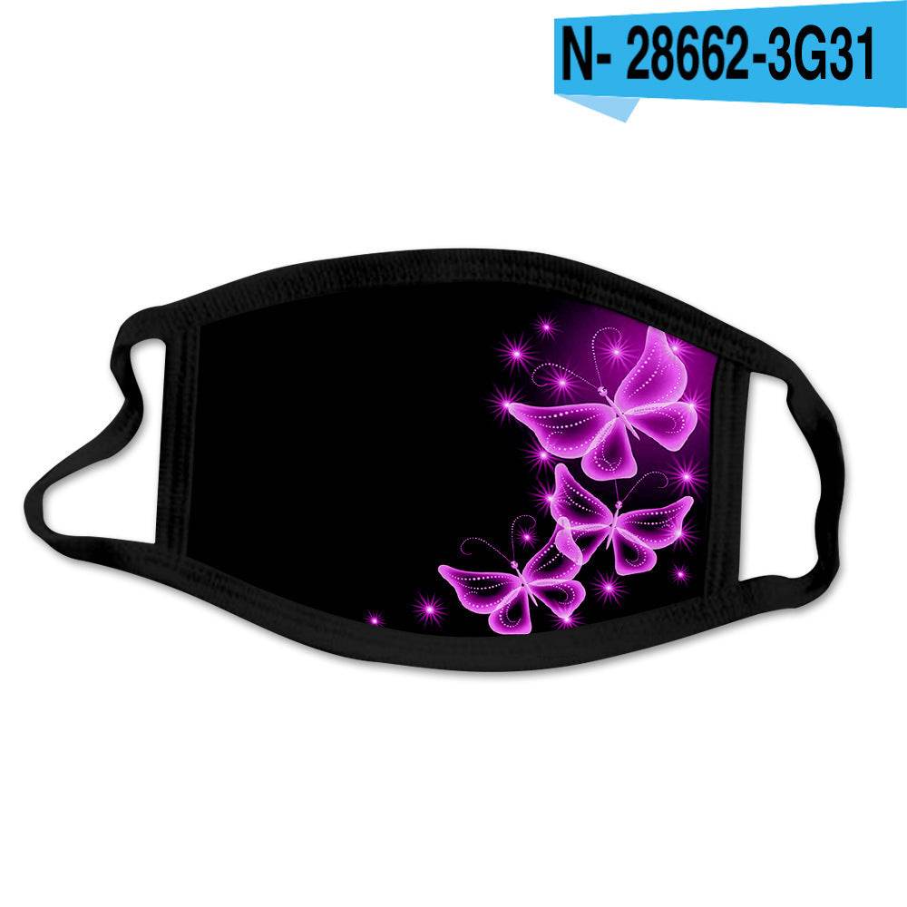 Butterfly Print Cotton Face Mask - Washable, Stylish, Comfortable Design - Buy Center