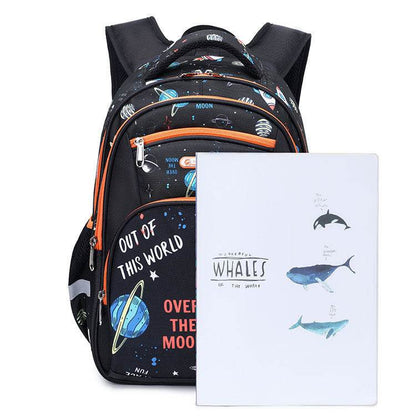 Large Capacity Children's Backpack for Boys - Fun Space Designs 2025 - Buy Center