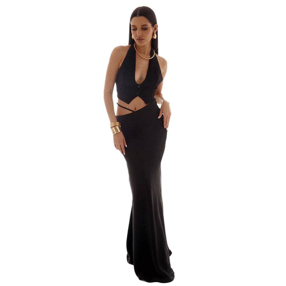 Elegant Solid Color Bodycon Maxi Skirt - Trendy & Chic for 2025 - Buy Center
