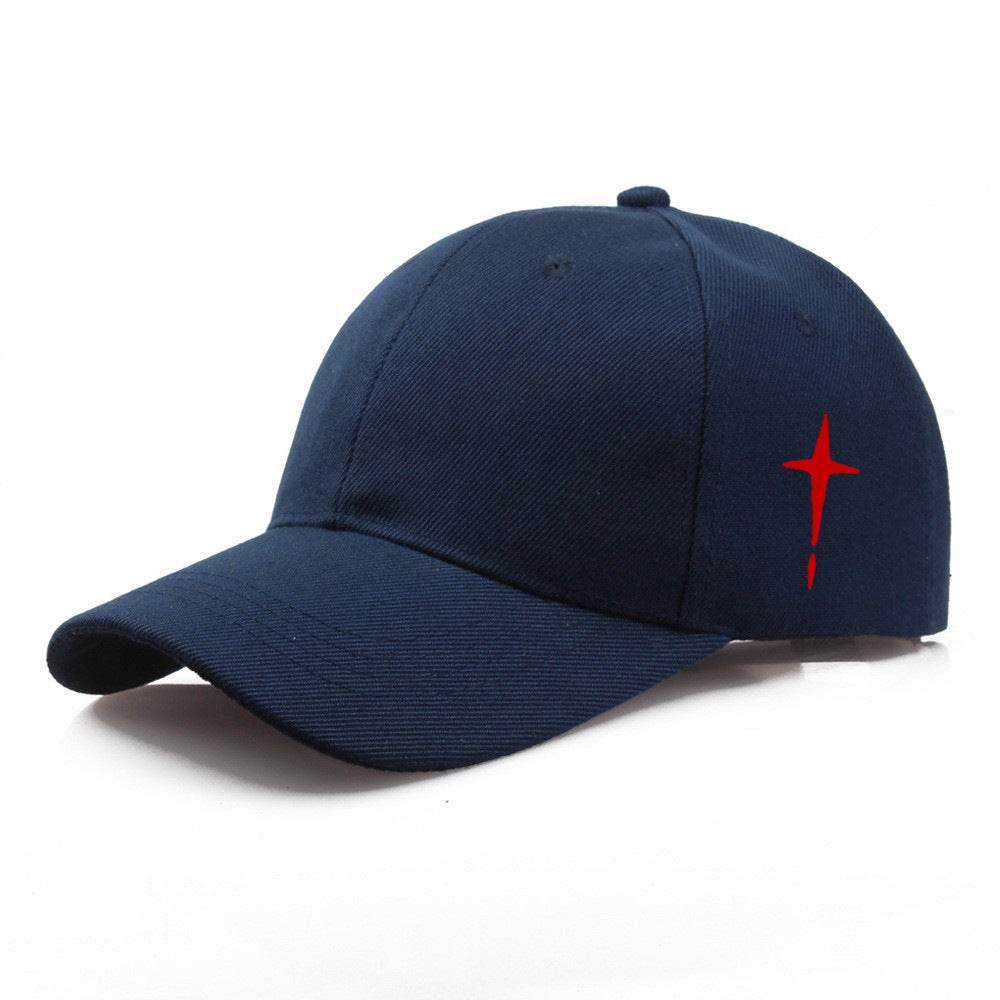 Stylish Men's Adjustable Baseball Cap - Trendy 3D Cotton Cross Print - Buy Center