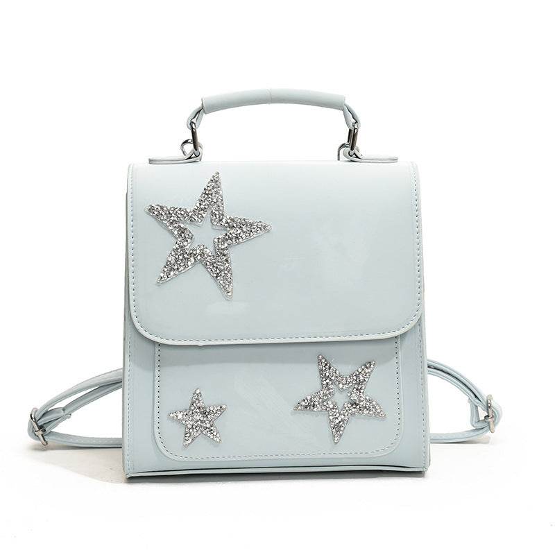 Buycenter Women's Sequin Star Backpack - Fashionable PU & Wear-Resistant - Buy Center