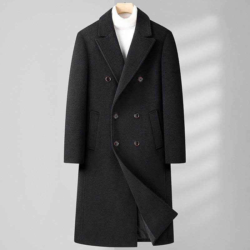 Elegant Double Breasted Wool Coat - Warm Stylish Winter Fashion 2025 - Buy Center
