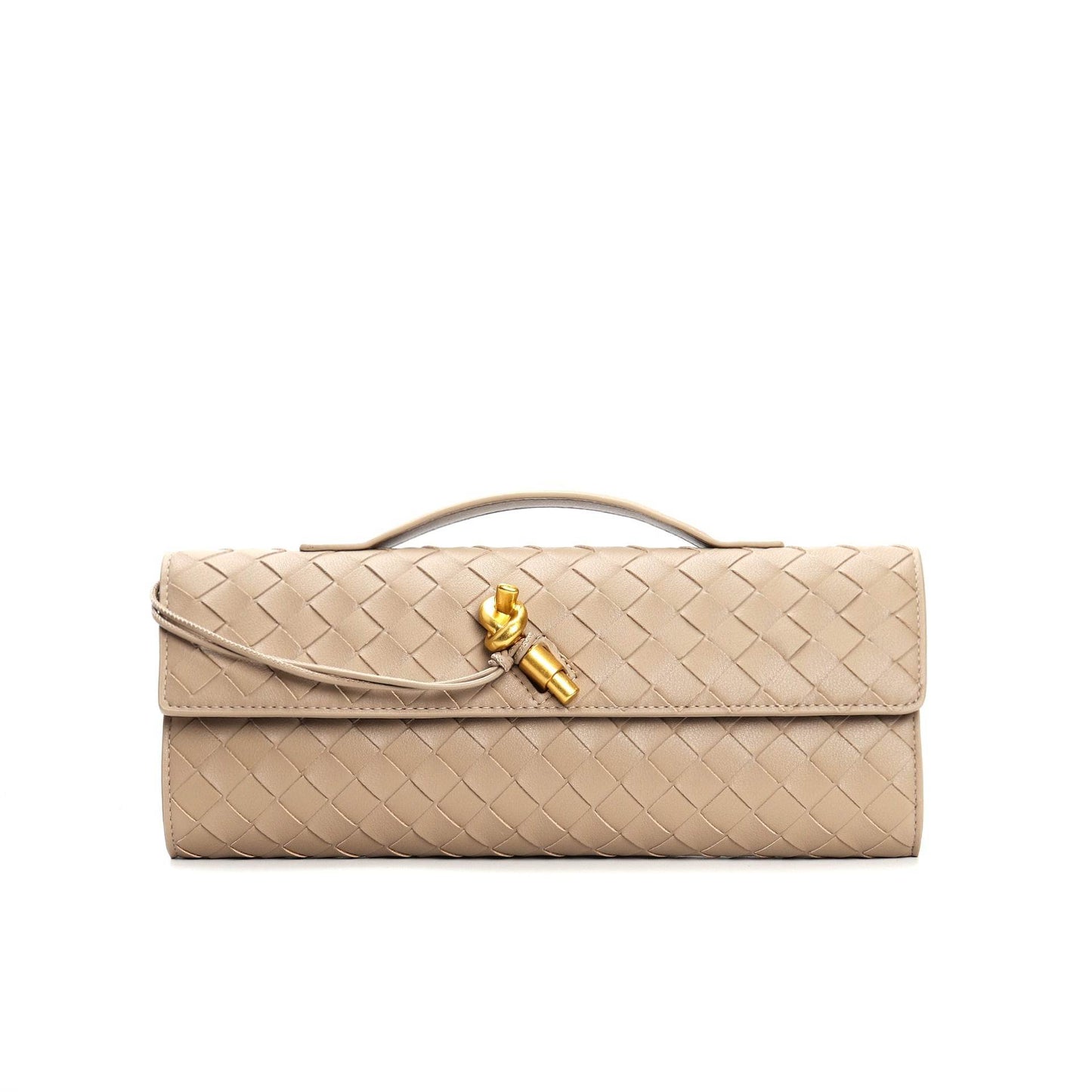 Buycenter Woven Shoulder Bag - Genuine Leather Crossbody Clutch - Buy Center