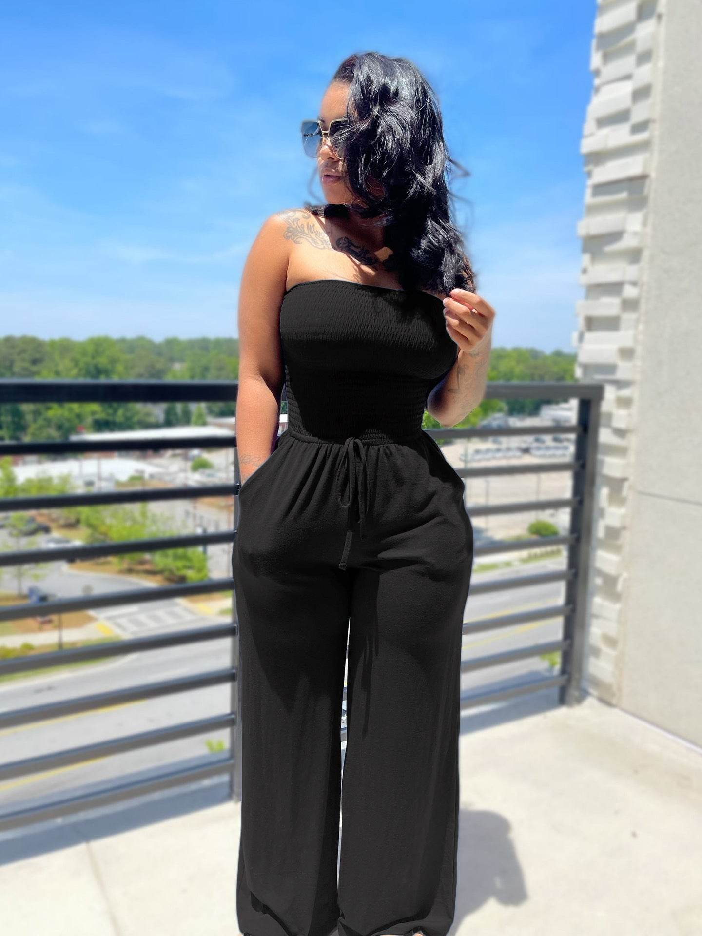 Sexy Casual Wide-Leg Jumpsuit - Brushed Milk Silk for Trendy Fashion - Buy Center