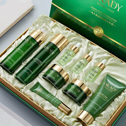 Marine Aloe Vera Skin Care Set - Hydrating Lotion & Brightening Mask - Buy Center